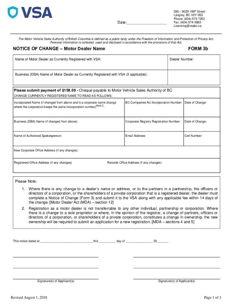 Fillable Online Vehicle Sales AuthorityBetter Business Bureau Profile