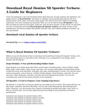 Fillable Online Download Royal Domino X8 Speeder APK Main Game Kartu Fillable Online Download Royal Domino X8 Speeder APK Main Game Kartu