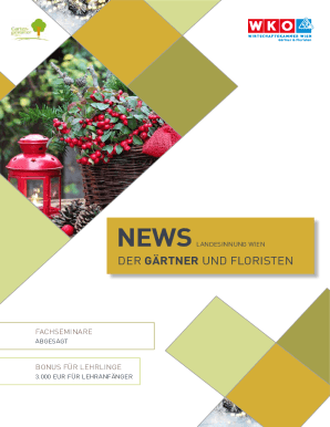 Ausfüllbar Online DER GRTNER UND FLORISTEN Wien Fax Email Drucken