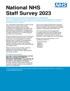 NHS Staff Survey 2023