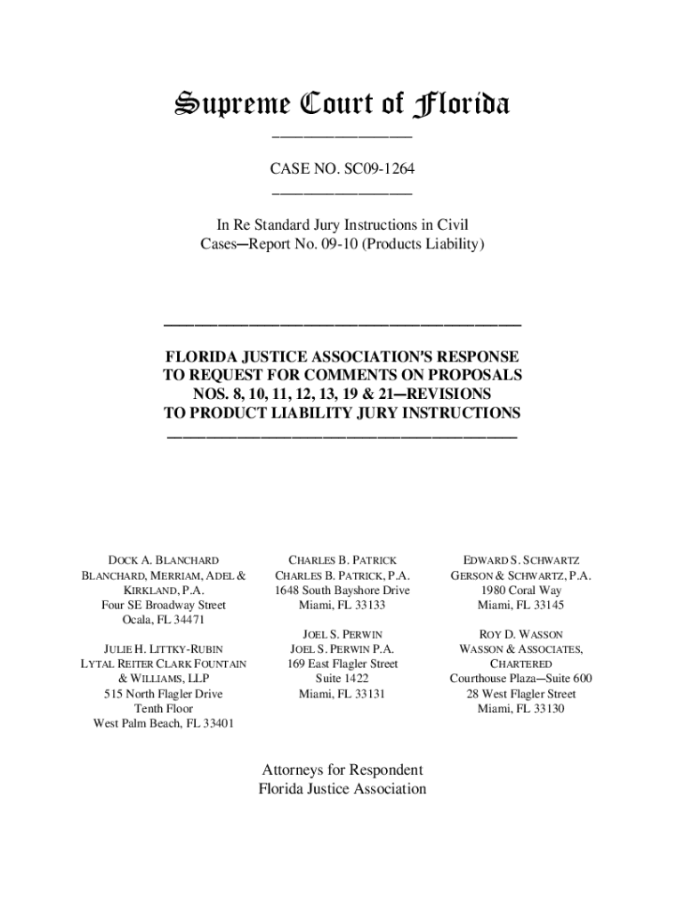 Fillable Online Standard Jury Instructions In Civil Cases Report No. 09