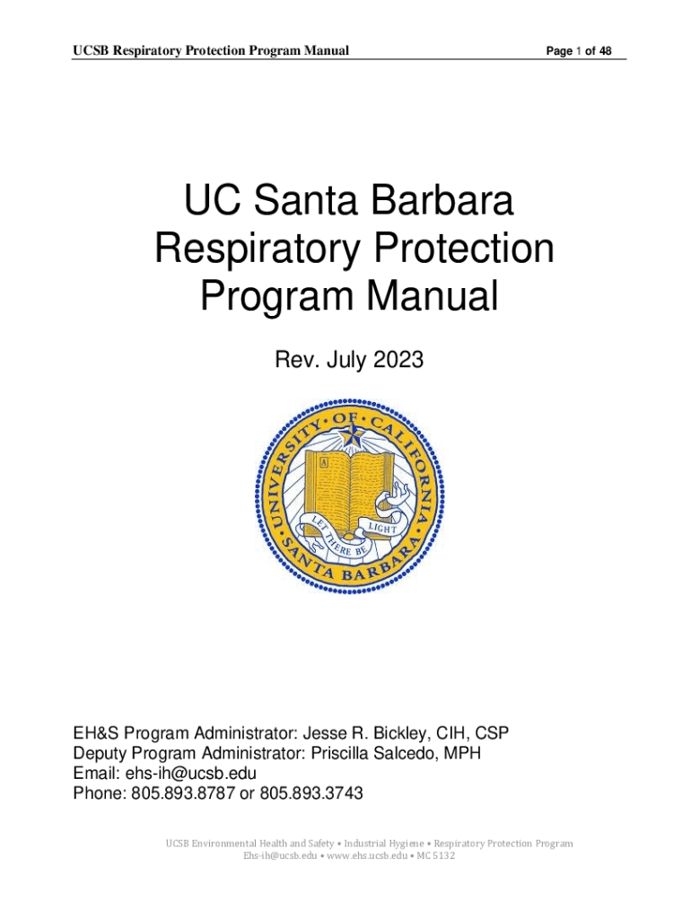 Directions for Enrolling in the UCSB Respiratory Protection Preview on Page 1