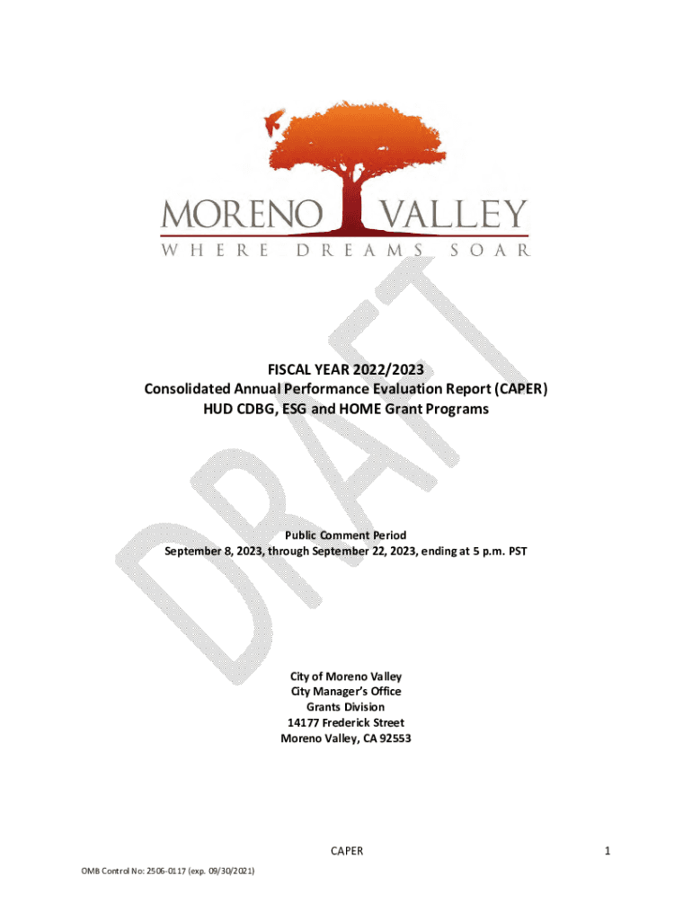 Fillable Online CAPER HUD CDBG, ESG and HOME Grant Programs Fax Email