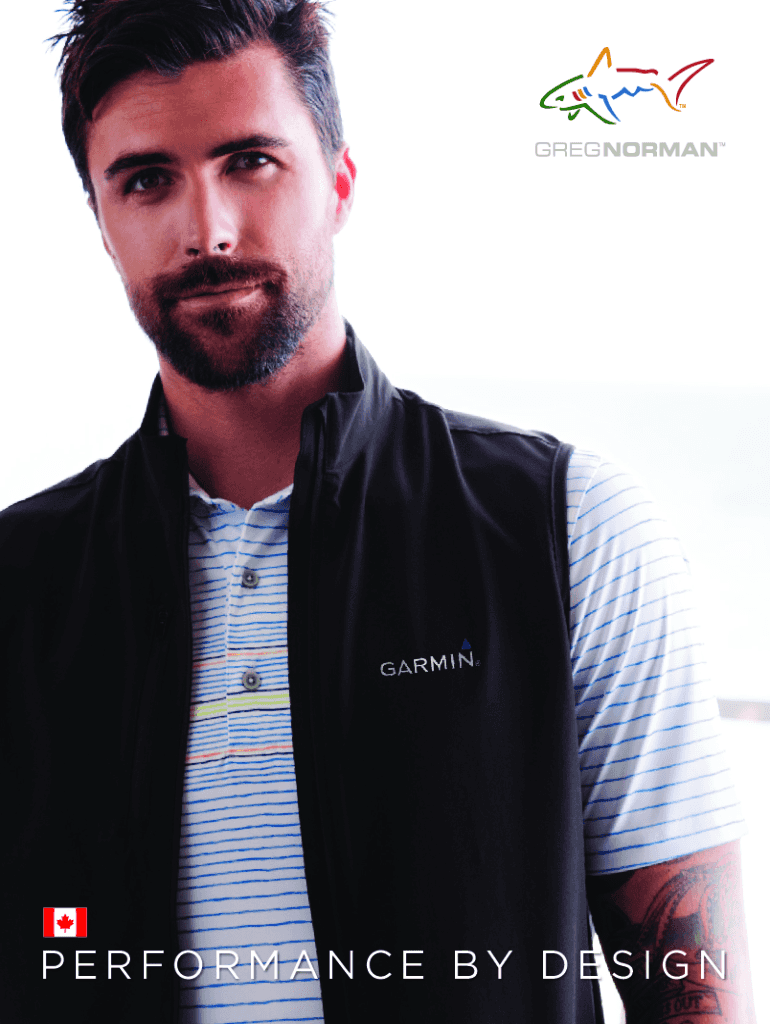 Fillable Online Greg Norman Collection Perform, Look and Live Like a