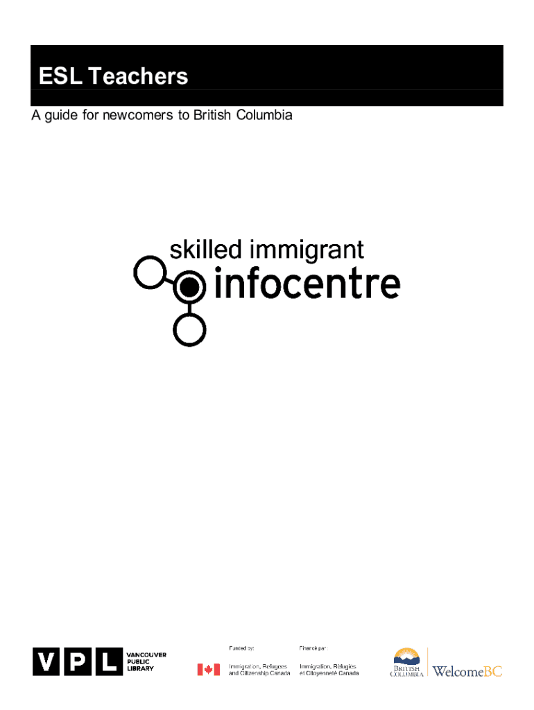 Fillable Online How to an ESL Teacher (With Salary and Work