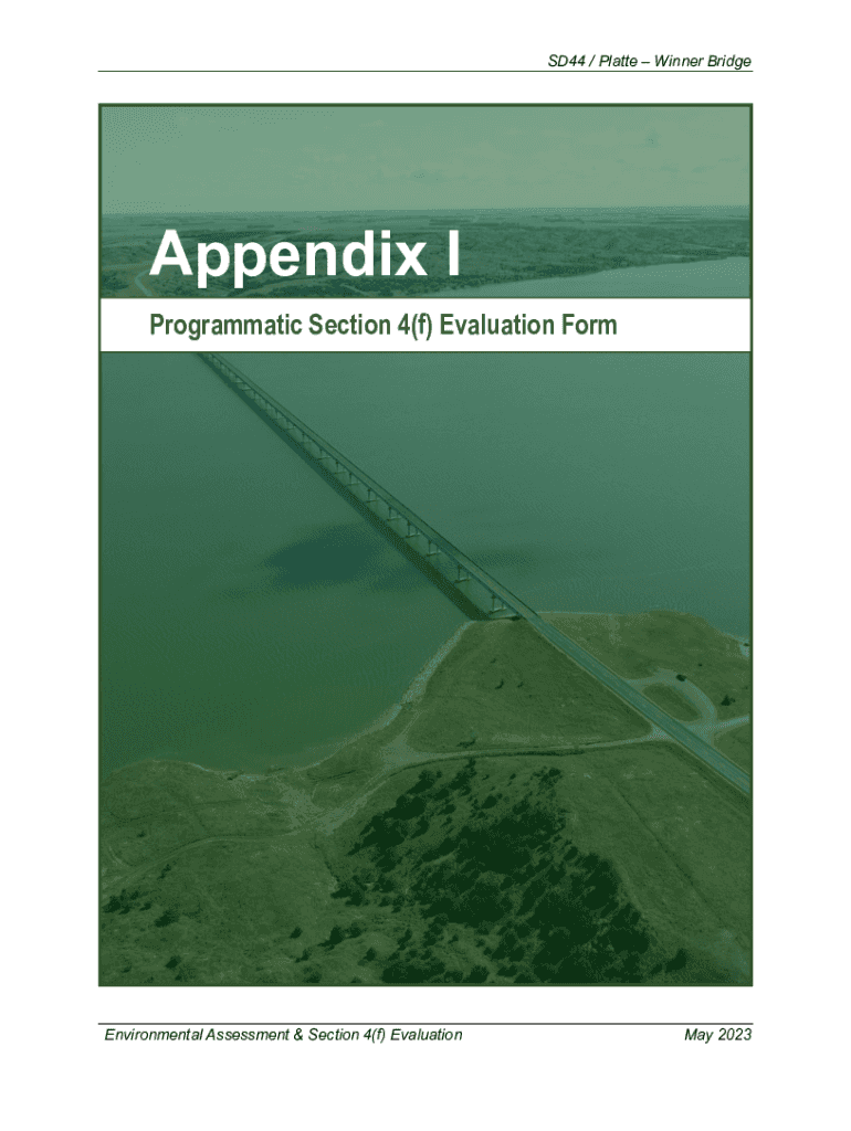Fillable Online Appendix I South Dakota Department of Transportation