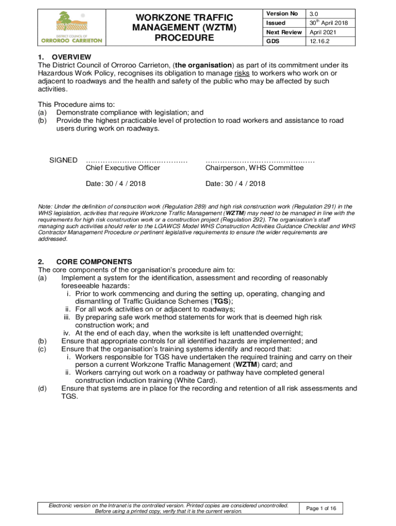 Fillable Online Work zone typical traffic control plans (TCP) WSDoT