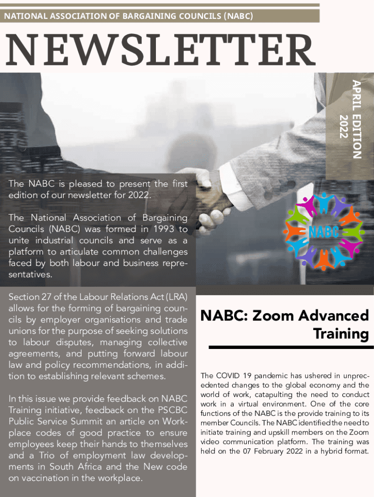 Fillable Online National Bargaining Council for the Road Freight and