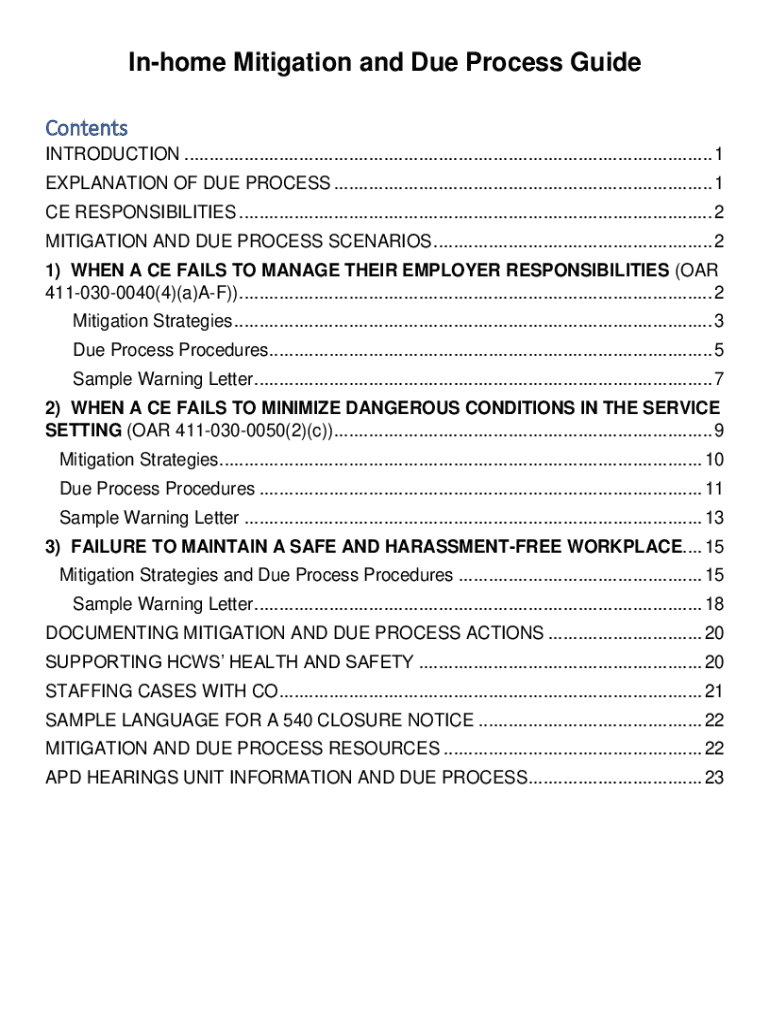Fillable Online Due Process Defined and How It Works, With Examples ...