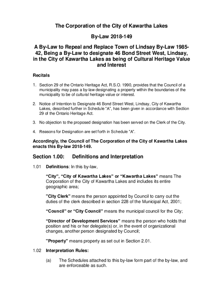 Fillable Online City of Kawartha Lakes launches application form for