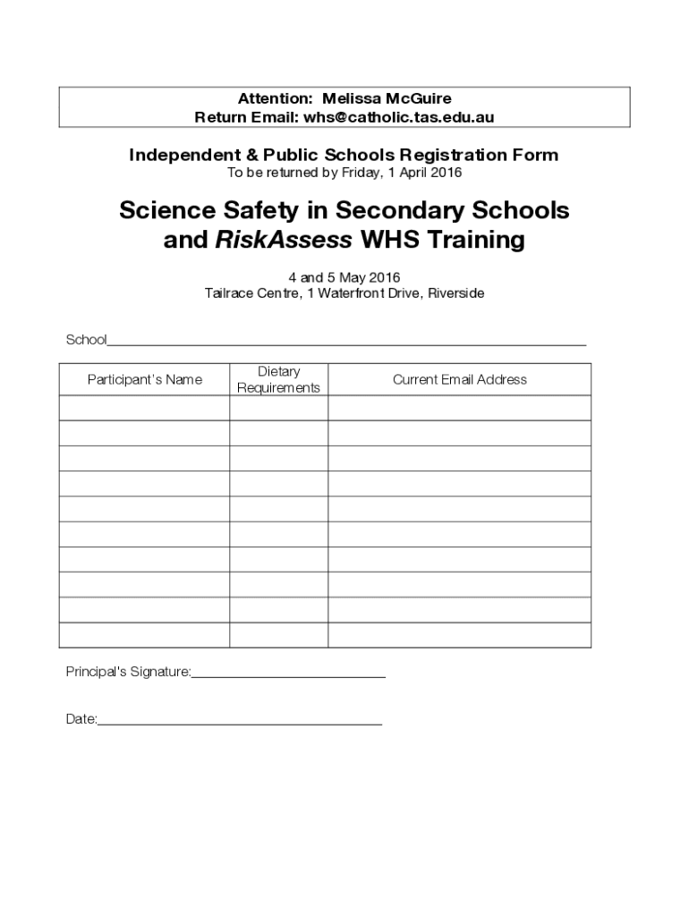 Remplissable En Ligne Independent & Public Schools Registration Form