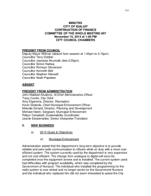 Fillable Online 27 candidates vie for spots on Iqaluit city council Fax