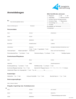 Ausfüllbar Online GutePflegeCenter Fax Email Drucken pdfFiller