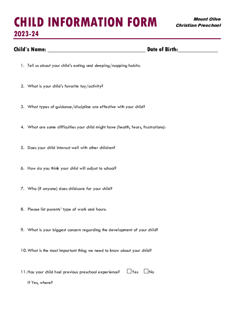 Form preview
