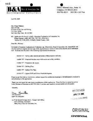 Fillable Online wolverine operating company - Oil and Gas - Utah.gov