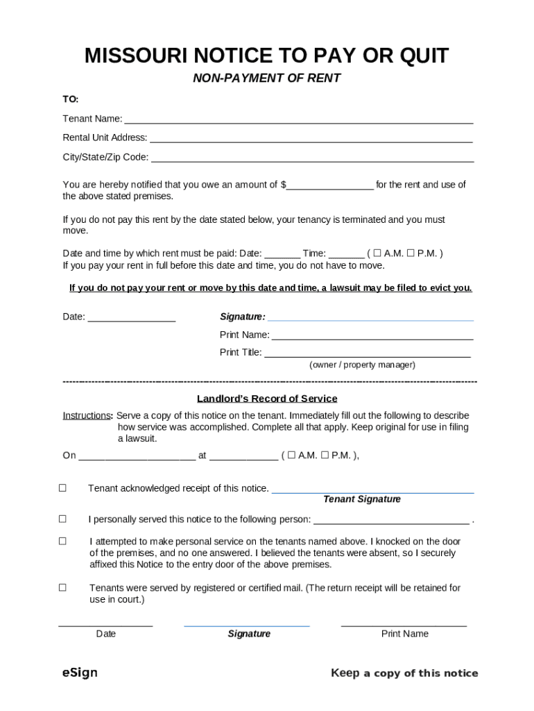 Nonpayment of Rent with Damages Eviction Packet Doc Template pdfFiller