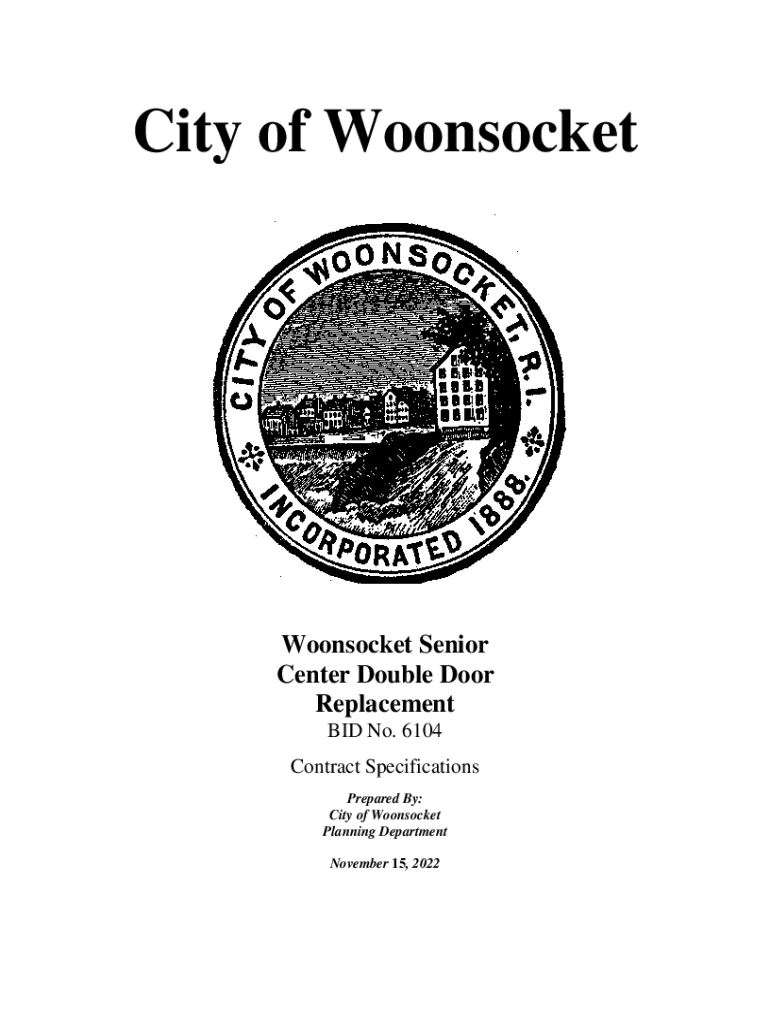 Fillable Online purchasing ri city of woonsocket request for proposals