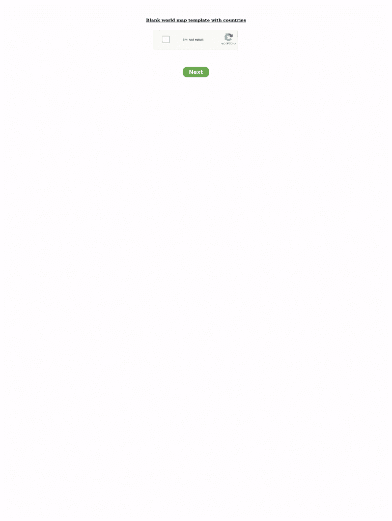Fillable Online Blank world map template with countries. Blank world ...