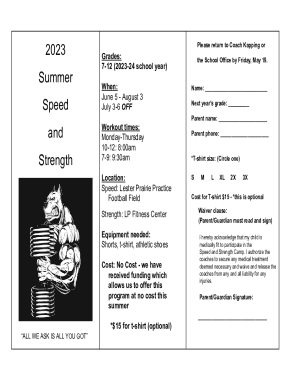 Speed &amp; Strength Form