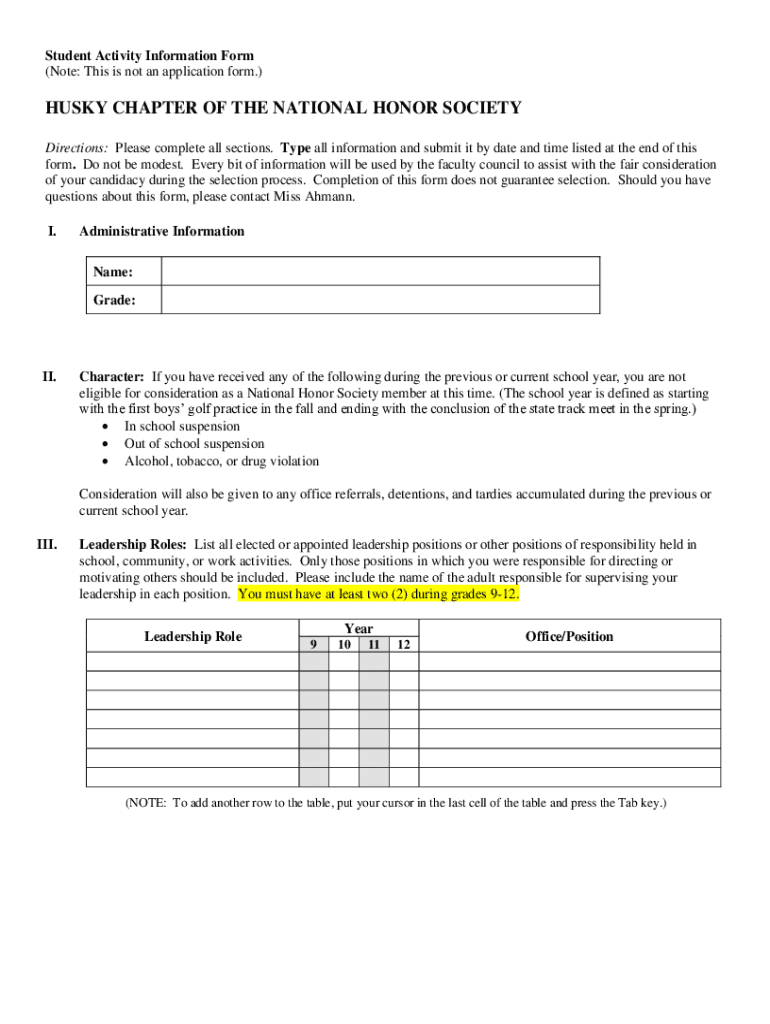Fillable Online HADDAMKILLINGWORTH HIGH SCHOOL 95 Little City Road