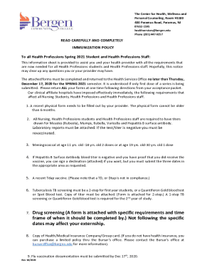 Fillable Online 7. Drug screening (A form is attached with specific ...