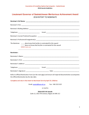 Fillable Online Lieutenant Governor's Meritorious Achievement Award ... Fax Email Print - pdfFiller