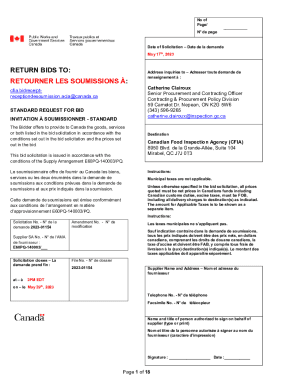 Solicitation / Dossier d'appel d'offres generators ...