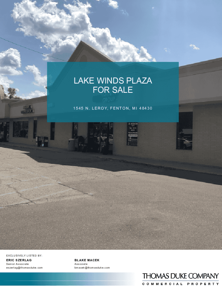 Fillable Online Fenton, MI Commercial Real Estate for Sale Fax Email
