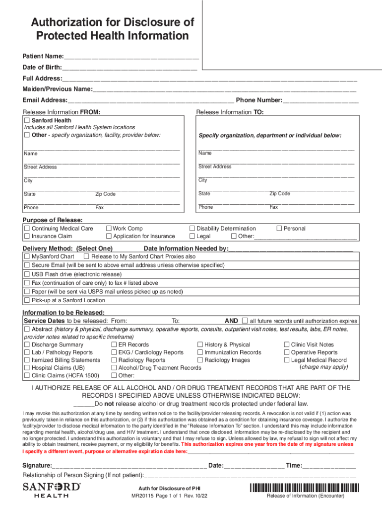 sanford health mr20115 Preview on Page 1