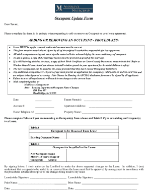 Fillable Online Add / Remove a Tenant Lease Amendment Fax Email Print ...