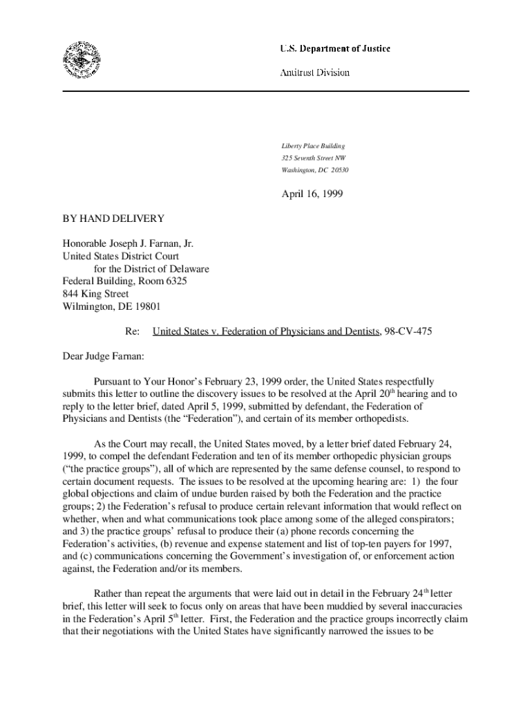 Fillable Online Joseph J. Farnan Jr.AttorneyFarnan LLPWilmington, DE