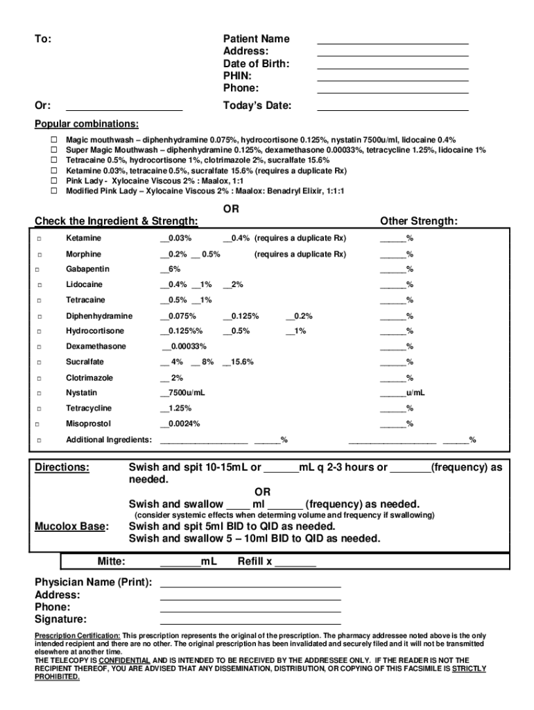 Fillable Online Tache Pharmacy & Medical Supplies Winnipeg Fax Email