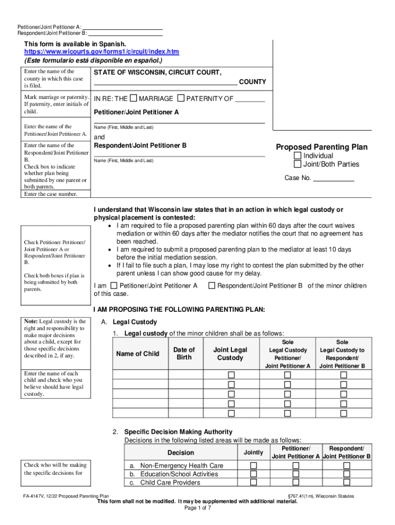 FA-4150V: Marital Settlement Agreement with Minor Children Preview on Page 1