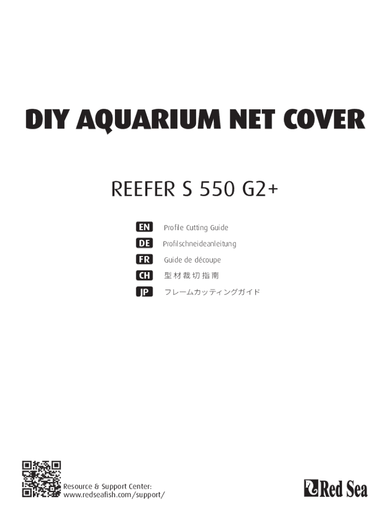 Fillable Online REEFER S 550 G2+ DIY Aquarium Net Cover Fax Email