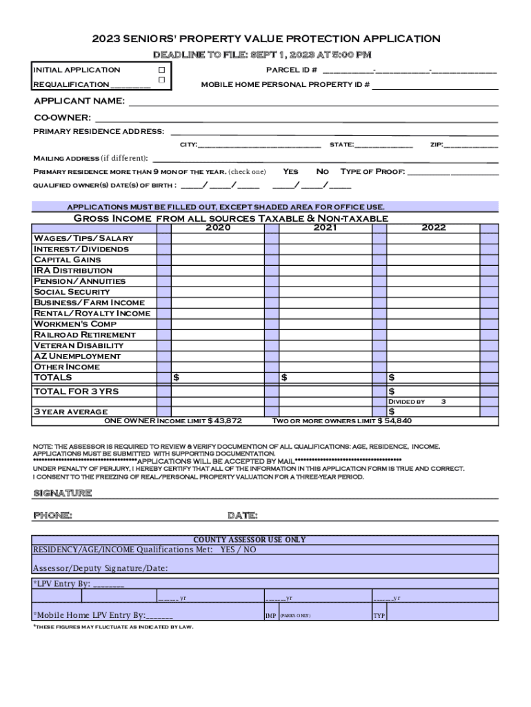 Fillable Online 2023 Form 994 Application for Property Valuation ...
