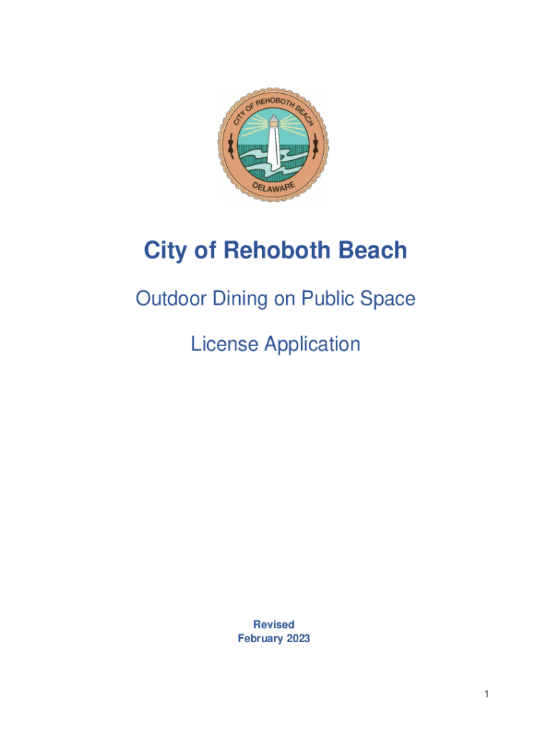 Fillable Online Outdoor Dining on Public Space License Application Fax Email Print pdfFiller