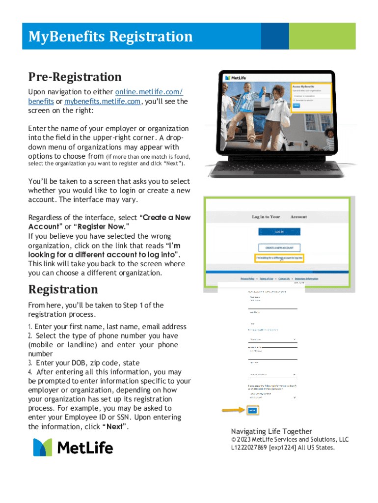 Fillable Online MyBenefits Registration Liberty ISD Benefits