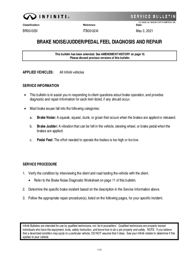 Fillable Online brake noise/judder/pedal feel diagnosis and repair Fax
