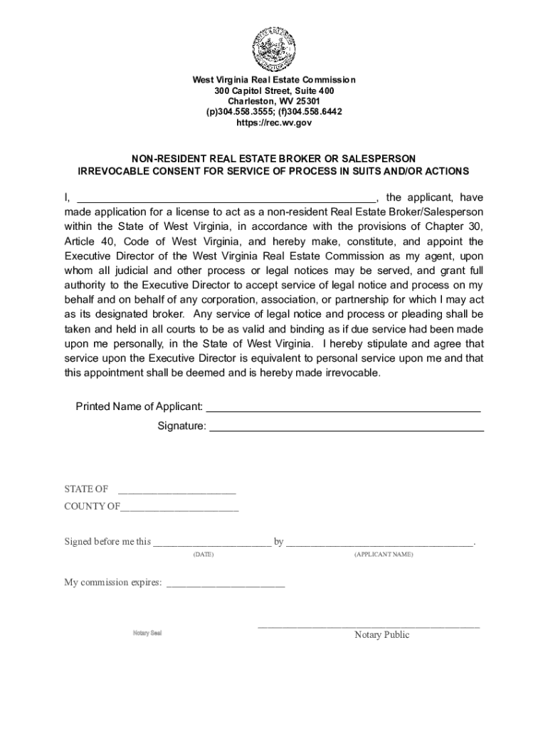 Fillable Online Fillable Online STATE OF WEST VIRGINIA REAL ESTATE