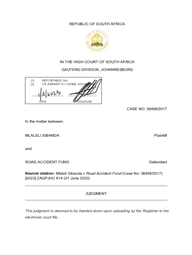 Fillable Online Legal System and Sources of Law South African Law Fax