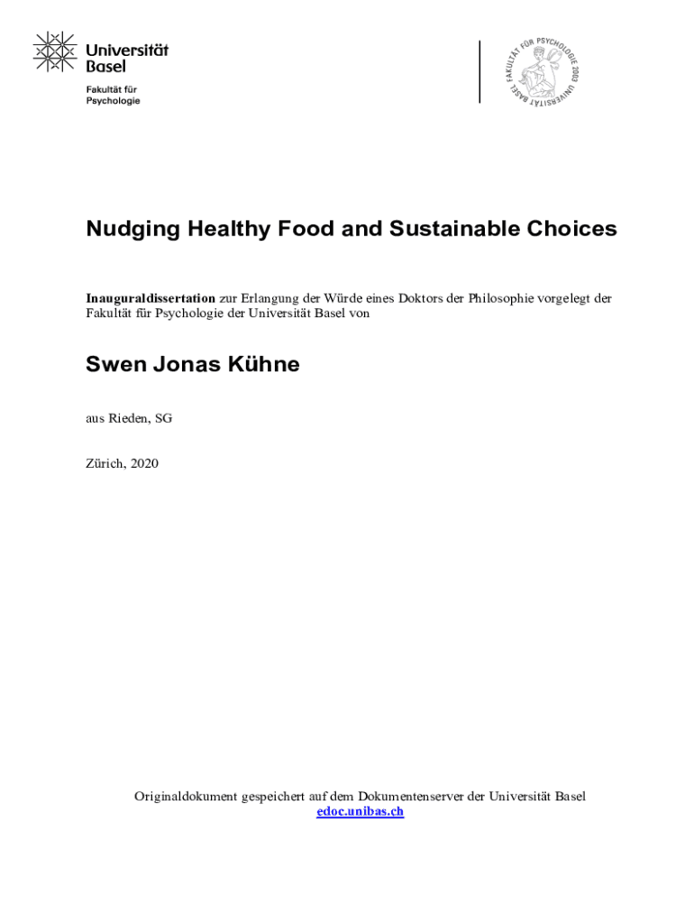 Fillable Online Nudges To Promote Healthy Eating In Schools Policy 