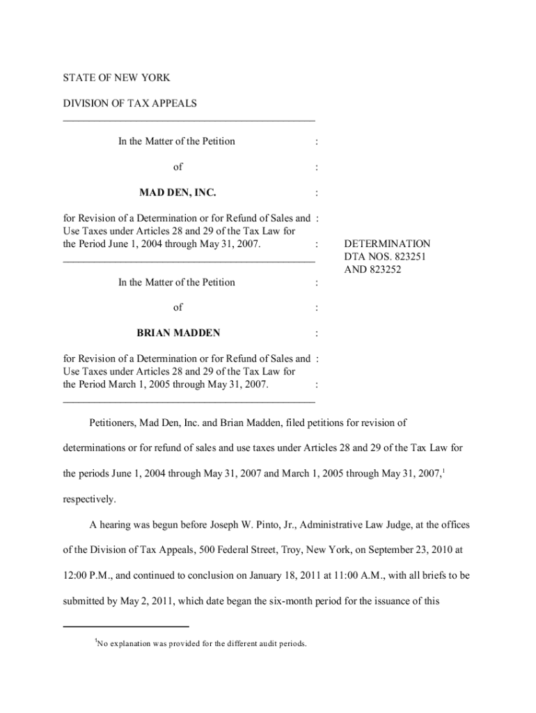 Fillable Online MAD DEN, INC Fax Email Print pdfFiller