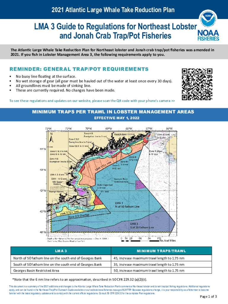 Fillable Online New Regulations for Northeast Lobster/Jonah Crab Trap