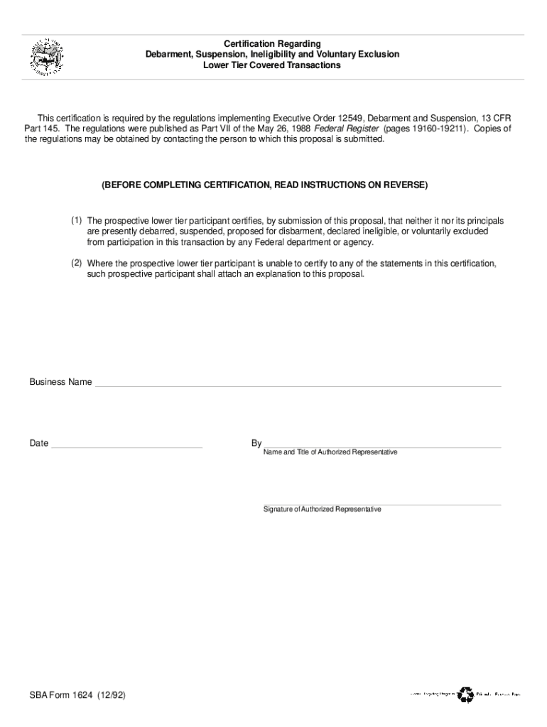 Fillable Online Suspension and debarment are administrative remedies