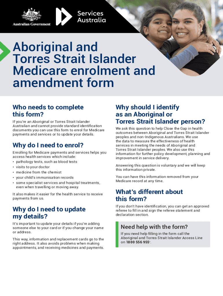 Indigenous Medicare Factsheet Form Preview on Page 1