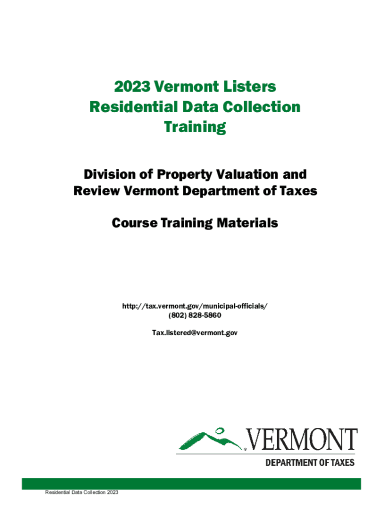 Fillable Online tax vermont Tax/Assessor Department Fax Email Print
