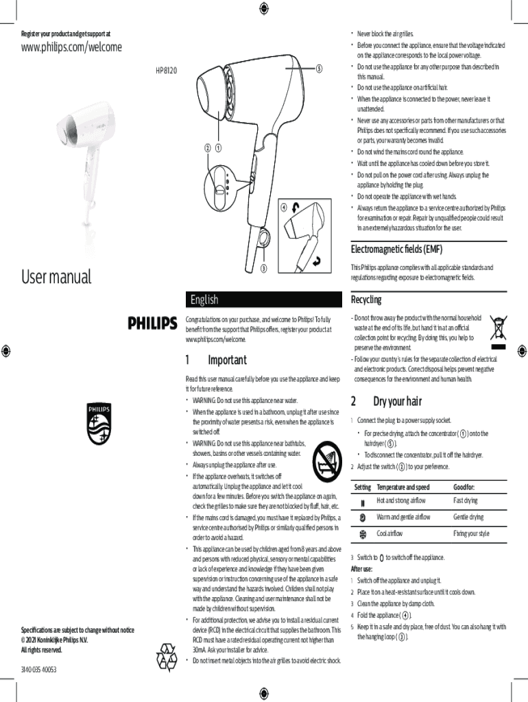 Fillable Online I feel electric shocks when using my Philips Vacuum