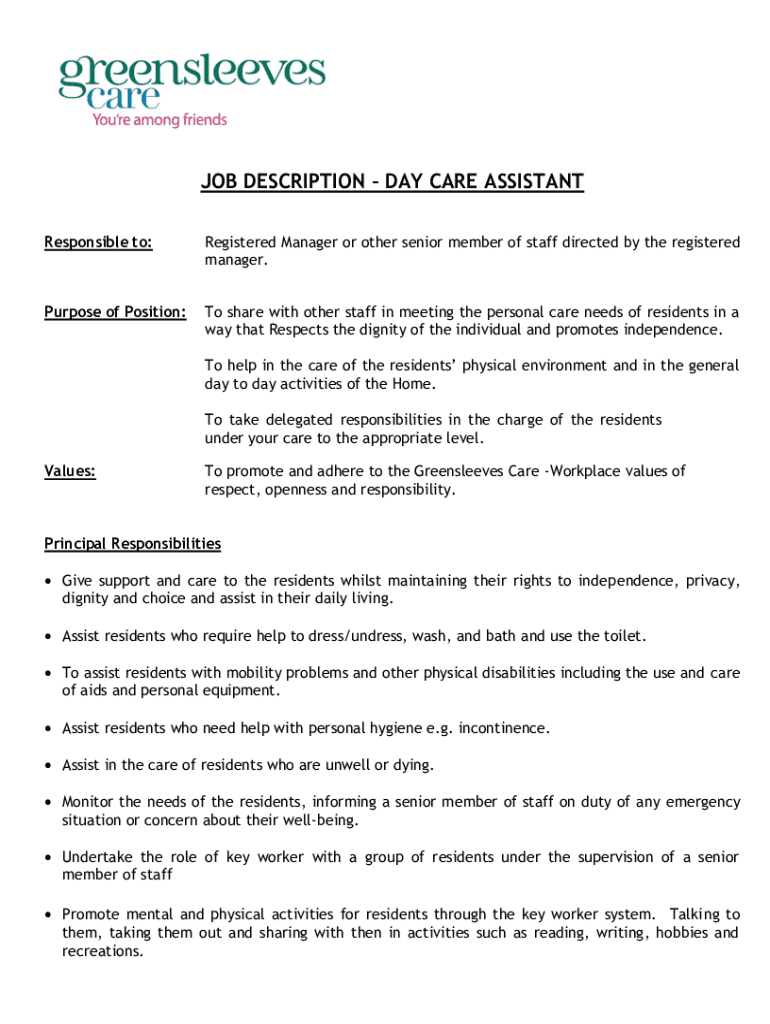 Fillable Online Case Manager Job Description +2023 TEMPLATE Fax Email