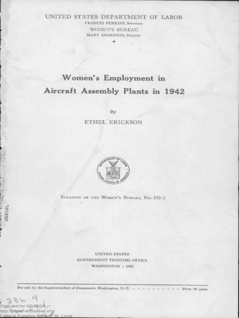 Fillable Online fraser stlouisfed Changes in Women's Employment During