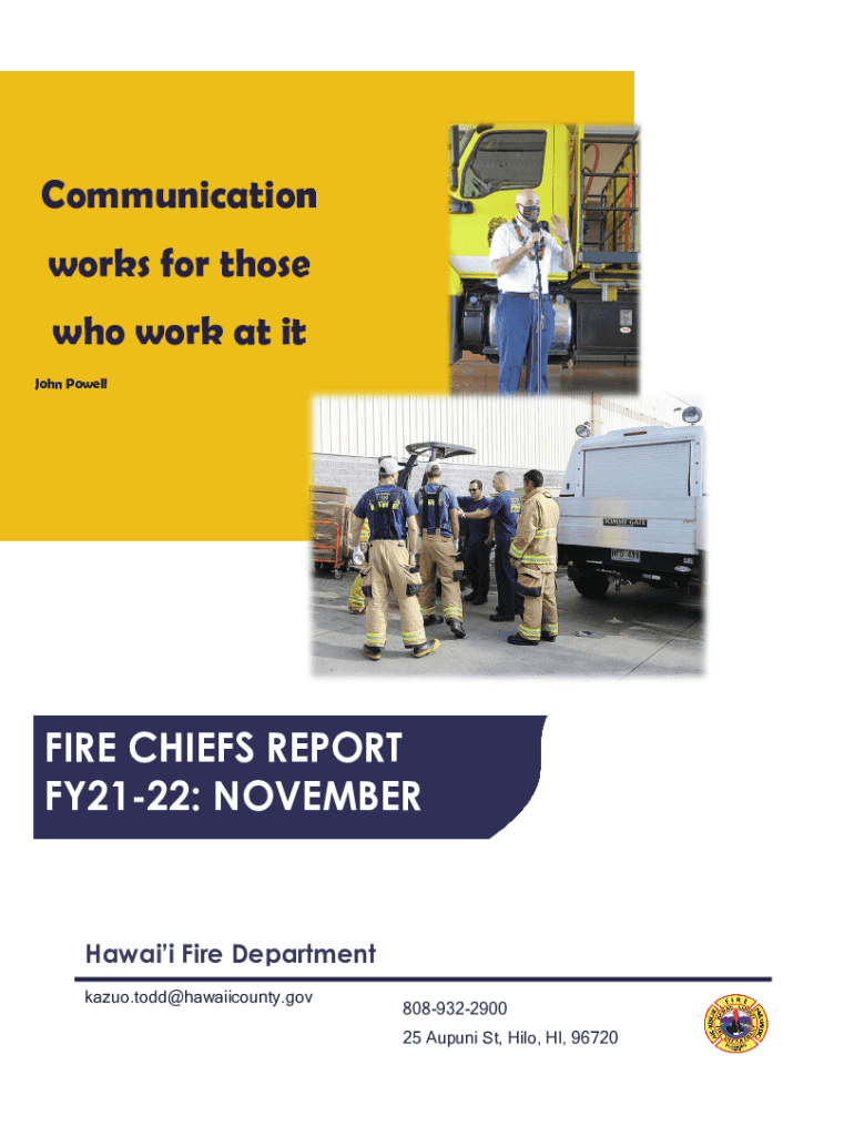 Fillable Online Hawaii Fire Department Staff Fax Email Print pdfFiller